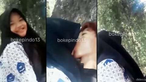 Bokep SMP Gadis Jilbab Batik Ngentot di Hutan Belakang Sekolah